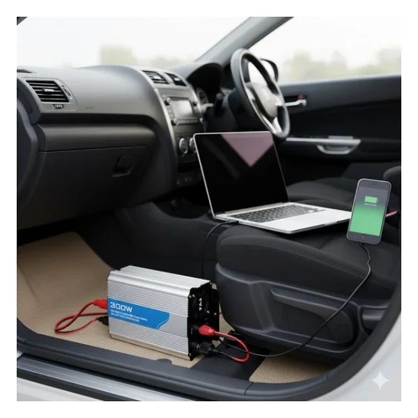 Space İnverter Dönüştürücü Usb'li 12220v 300 Watt/ Icca89 - Görsel 5