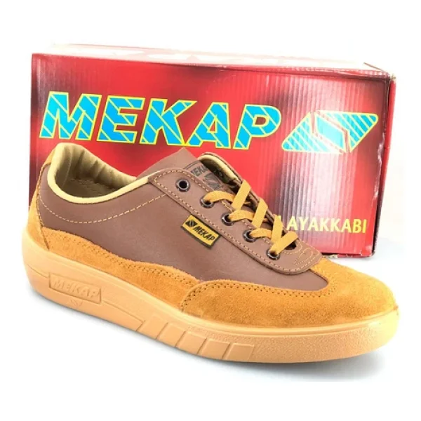 Mekap Kırmızı Kutu %100 Hakiki Deri Unisex İş Ve Spor Ayakkabı - Görsel 4