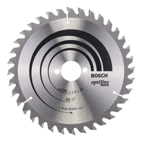 Bosch 2608640616 Optiline Wood 190x30 Mm 36 Diş Daire Testere Bıçağı - Görsel 4