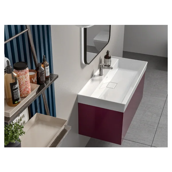 Turkuaz Seramik Sharp 80x48 Cm Etajerli Lavabo - Görsel 7