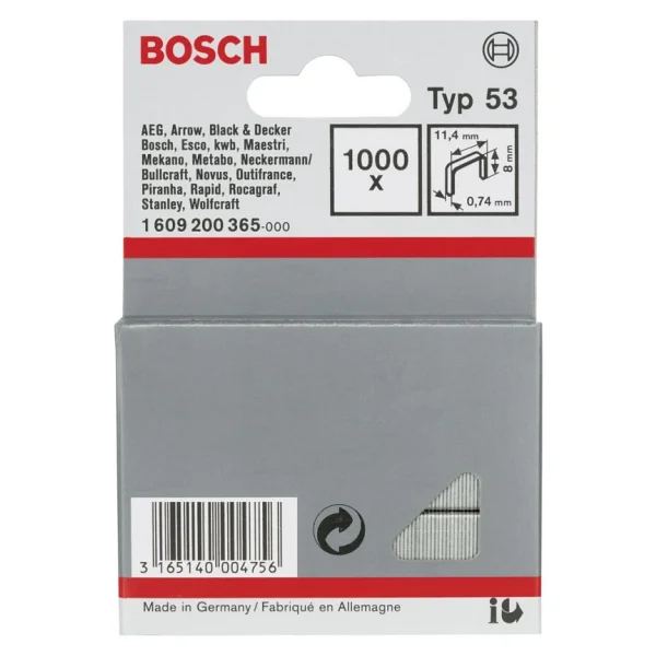Bosch - İnce Zımba Teli Tip 53 - 11,4 X 0,74 X 8 Mm 1609200365 - Görsel 6