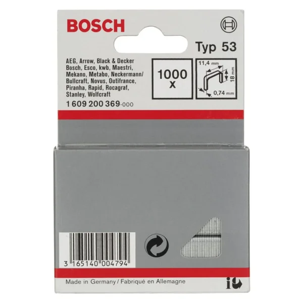 Bosch Zımba Teli Tip53 18mm 1000 Adet 1609200369 - Görsel 4