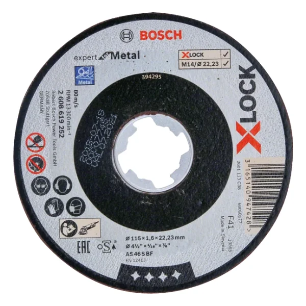 Bosch X-Lock Expert Serisi 115 X 1.6 Mm Düz Metal Taş Kesme Diski - Görsel 3