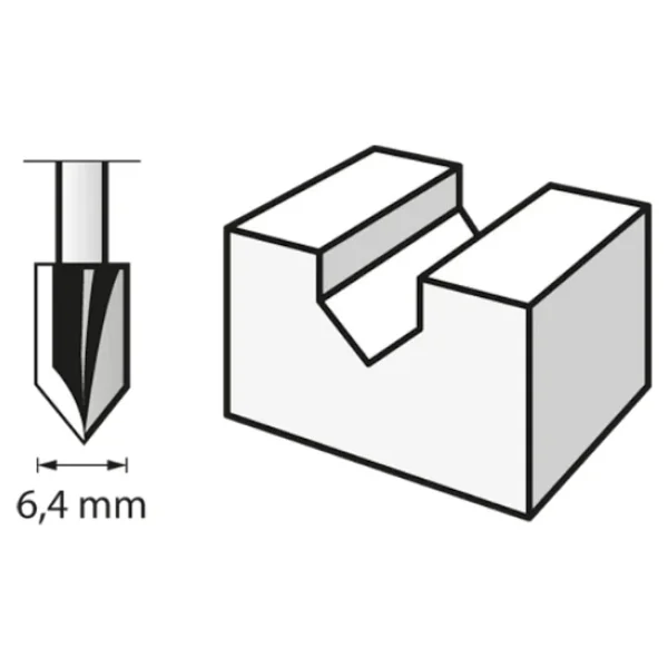 Dremel Freze Ucu (Hss) 6,4 Mm (640) - Görsel 5