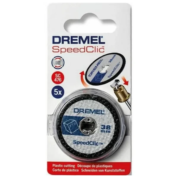 Dremel Sc476 Speedclic Plastik Kesme Diski 38 Mm 5'li Paket - Görsel 4