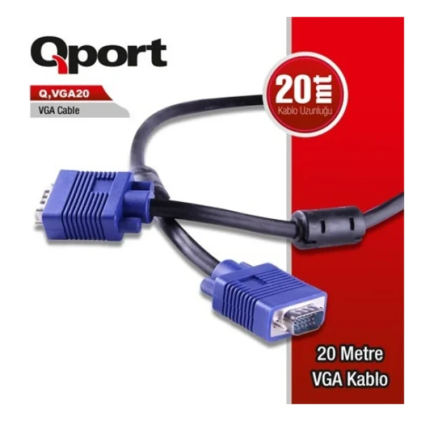 Qport Q-Vga 20 M Vga Kablo - Görsel 5