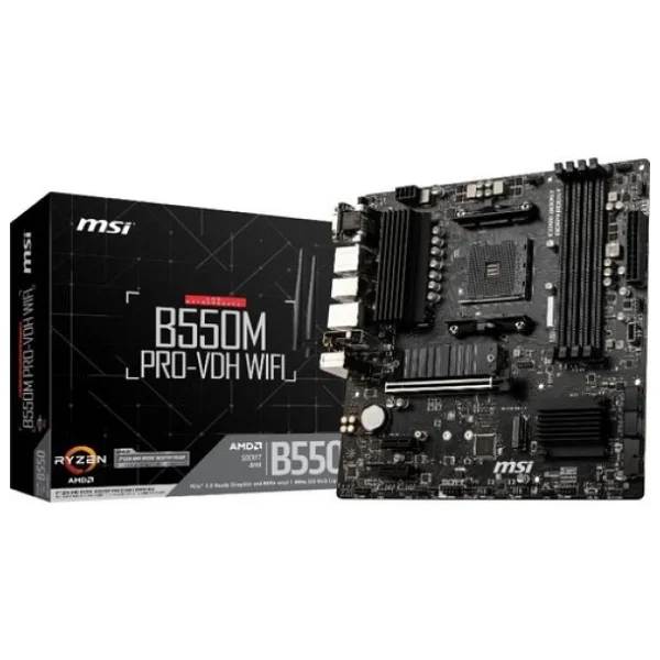 Msı B550m Pro-Vdh Wi-Fi AMD Am4 DDR4 Micro Atx Anakart - Görsel 6