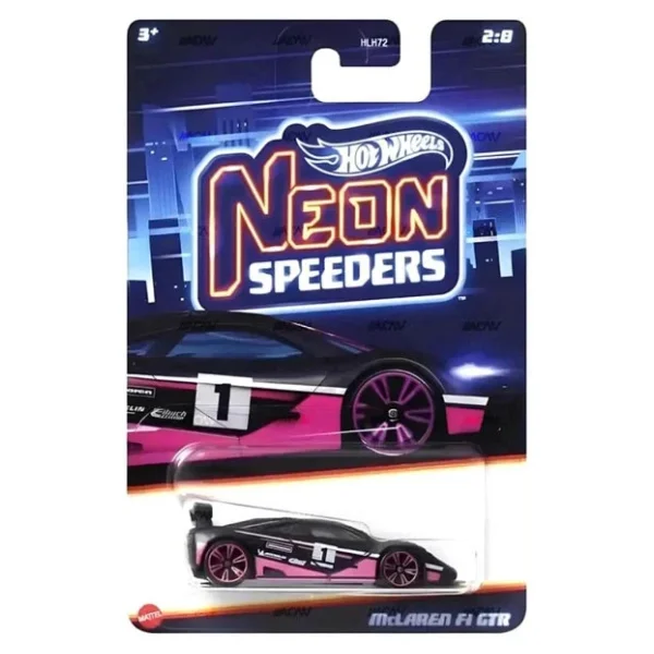 Hot Wheels Neon Speeders Mclaren F1 Gtr Hlh72-Hrw76 - Görsel 6