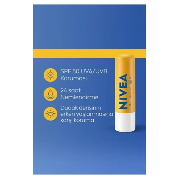 Nivea 50 Faktör 4.8 Gr Dudak Kremi - Görsel 6