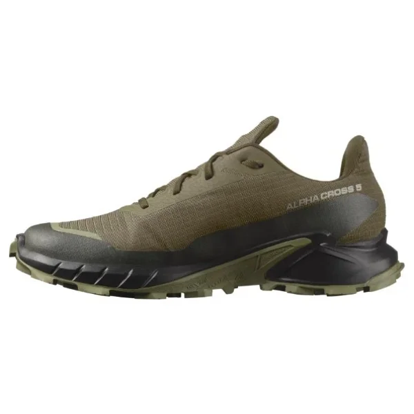Salomon Alphacross 5 Gore-Tex L47310300 Haki Erkek Koşu Ayakkabısı - Görsel 6