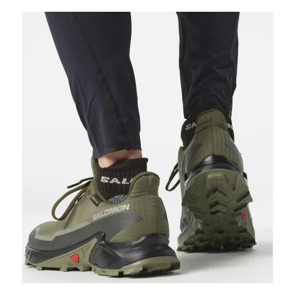 Salomon Alphacross 5 Gore-Tex L47310300 Haki Erkek Koşu Ayakkabısı - Görsel 4