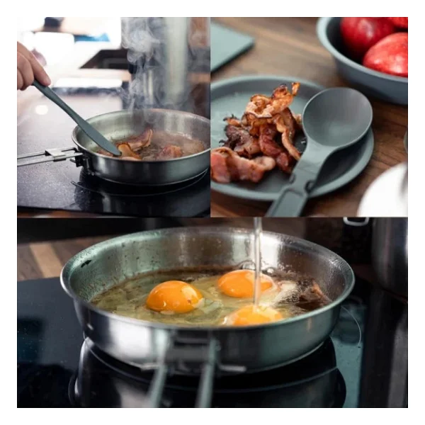 The Full Kitchen Base Camp Cook Set - Paslanmaz Çelik Kamp Pişirme Seti 3.5l 3.7qt - Görsel 8