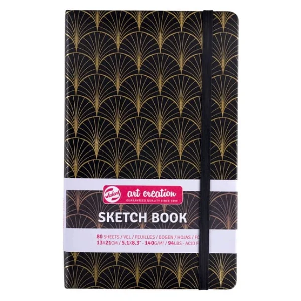 Talens Art Creation Sketchbook Sert Kapak Eskiz Defteri 140 Gr 13x21 Cm 80 Yp Art Deco - Görsel 4
