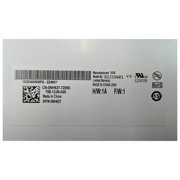 Lenovo Thinkpad X201-X220i B125xw01 V.0 12.5'' Slim 40 Pin Ekran - Görsel 3