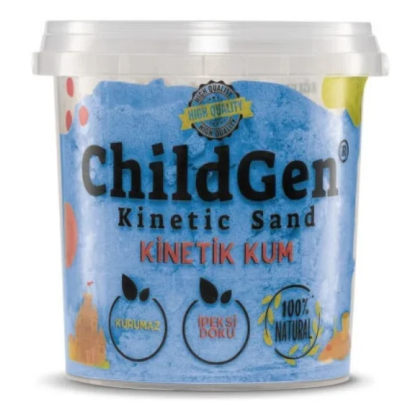 Childgen Mavi Doğal Kinetik Kum 500 Gr - Görsel 6