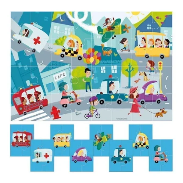 Headu 8+1 Çift Taraflı Şehir Puzzle - Görsel 10