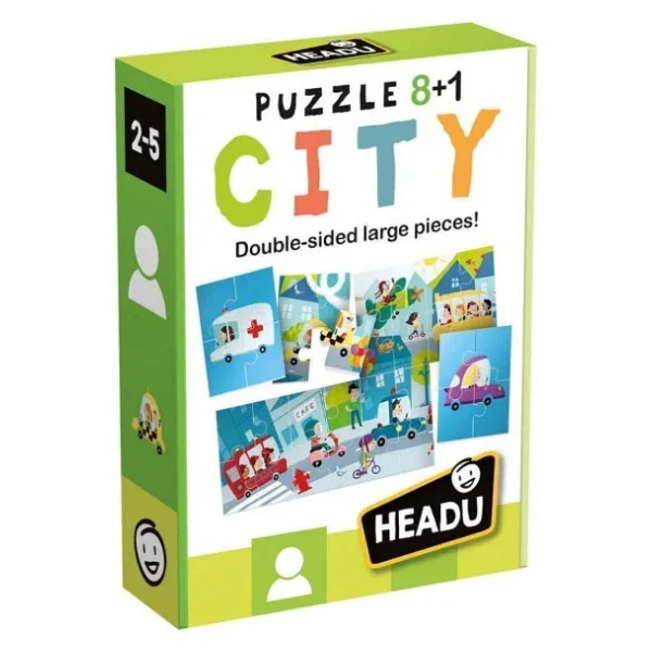Headu 8+1 Çift Taraflı Şehir Puzzle - Görsel 7
