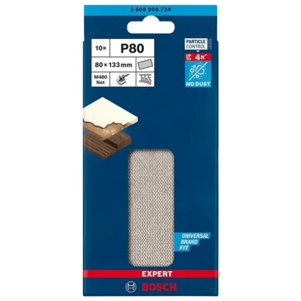 Bosch M480 80x133 Mm 80 Kum Elek Telli Ağ Zımpara 2608900734 - Görsel 6