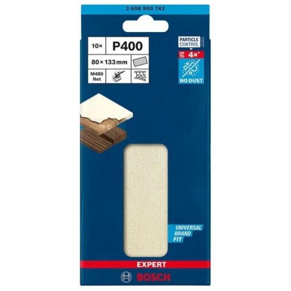 Bosch M480 80x133 Mm 400 Kum Elek Telli Ağ Zımpara 2608900742 - Görsel 6