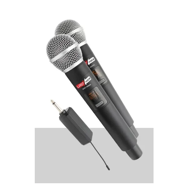 Lastvoice Sxc-1099e Şarjlı Çift Kablosuz El Tipi Telsiz Mikrofon - Görsel 4