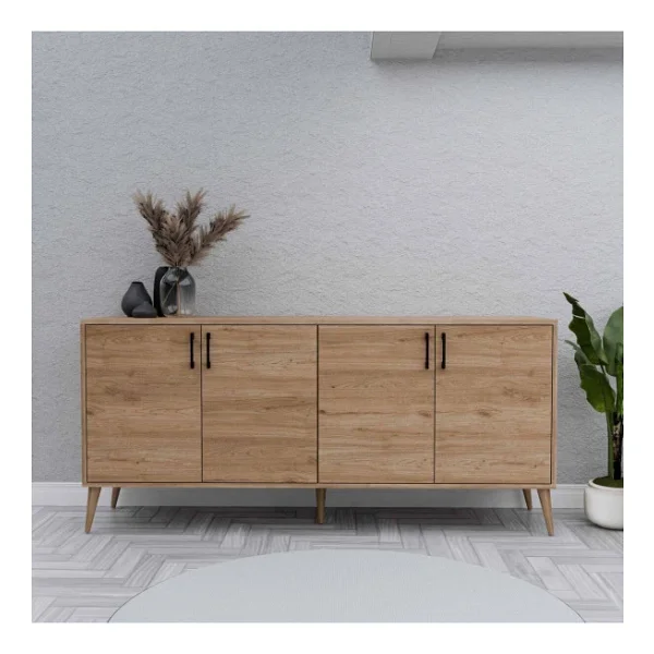 Mezza 1674 Hera 180 Cm (Ahşap Ayaklı) Modern Konsol Sepet - Görsel 6