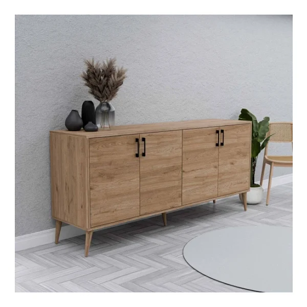 Mezza 1674 Hera 180 Cm (Ahşap Ayaklı) Modern Konsol Sepet - Görsel 7