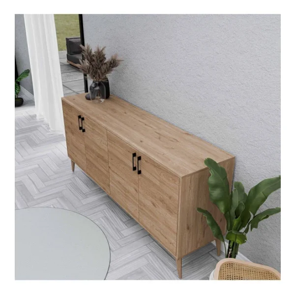 Mezza 1674 Hera 180 Cm (Ahşap Ayaklı) Modern Konsol Sepet - Görsel 8