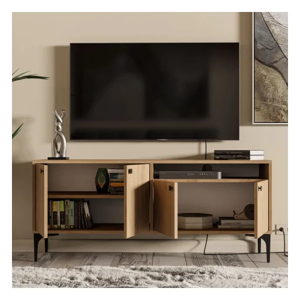Mezza 1546 Artemis 139 Cm Tv Ünitesi Sepet Rengi - Görsel 7