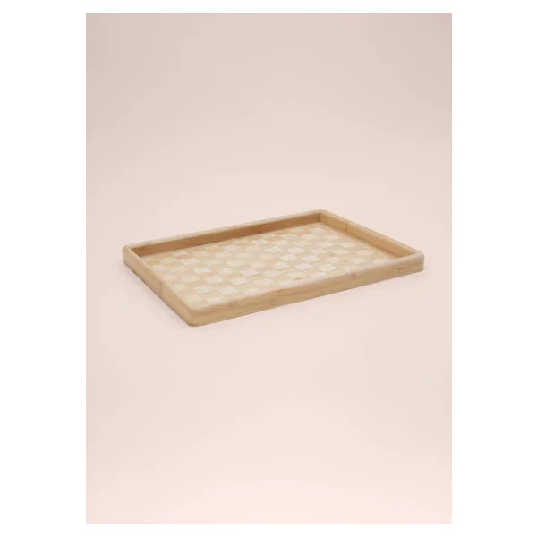 The Mia Wicker Tps0067 40x31 Cm Bambu Tepsi - Görsel 6
