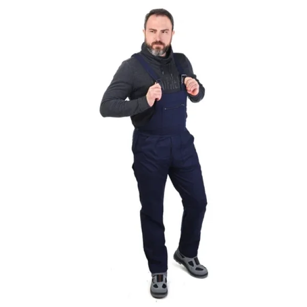 Eser - Gabardin Bahçivan Tulum - İş Tulumu - Lacivert - Görsel 2