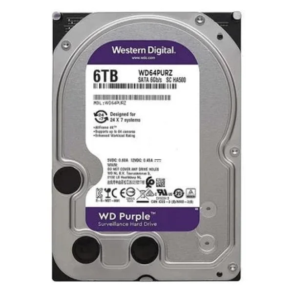 Western Digital Purple Wd64purz Sata 3.0 5400 Rpm 3.5" 6 TB Harddisk - Görsel 9