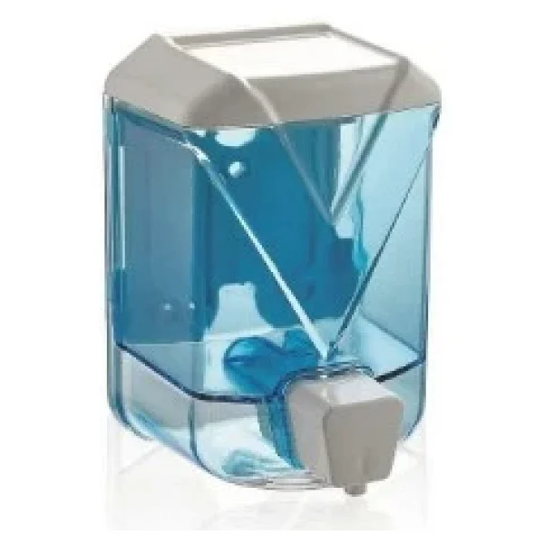 Maxıflow Plastik Sıvı Sabunluk - Şeffaf Mavi 500 Ml ( 13434) - Görsel 3