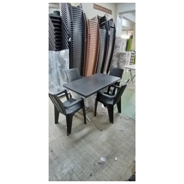 Özel Yapım Kaliteli Plastik Katlanır Masa - Bahçe Ve Balkonlarda Kolay Kullanım 70x120 Ölçülerinde Masa - Görsel 2