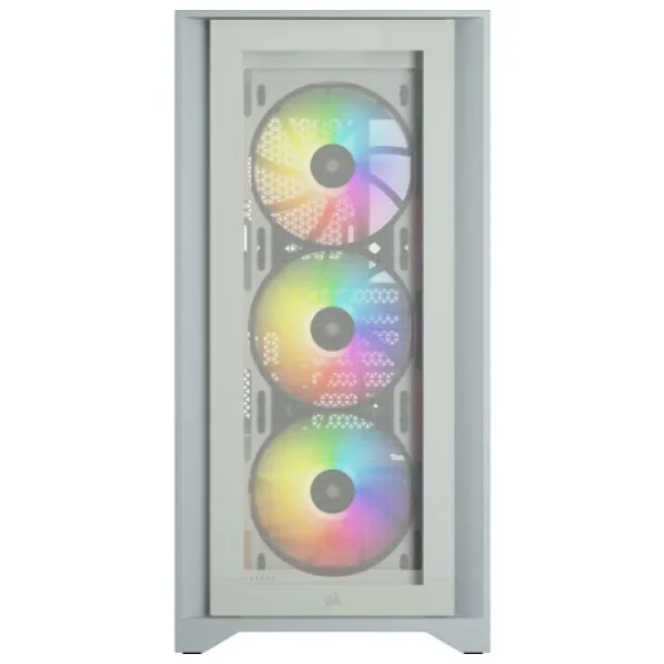 Corsair İcue 4000x RGB Cc-9011205-Ww Fanlı Beyaz E-Atx Oyuncu Kasası - Görsel 2
