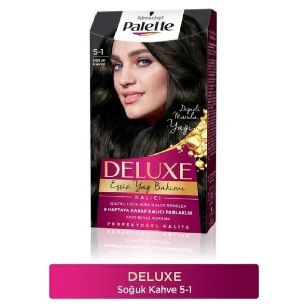 Palette Deluxe 5.1 Soğuk Kahve Saç Boyası - Görsel 5