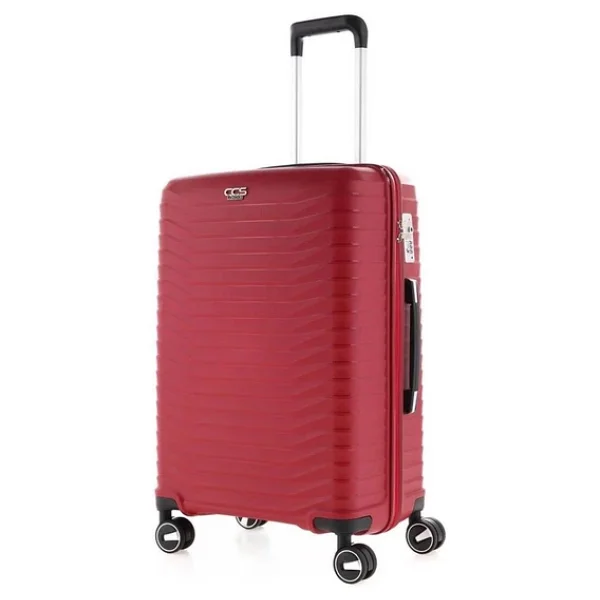Ççs 5235 Polipropilen Bordo Kabin + Orta + Büyük Boy 3'lü Valiz Seti - Görsel 8