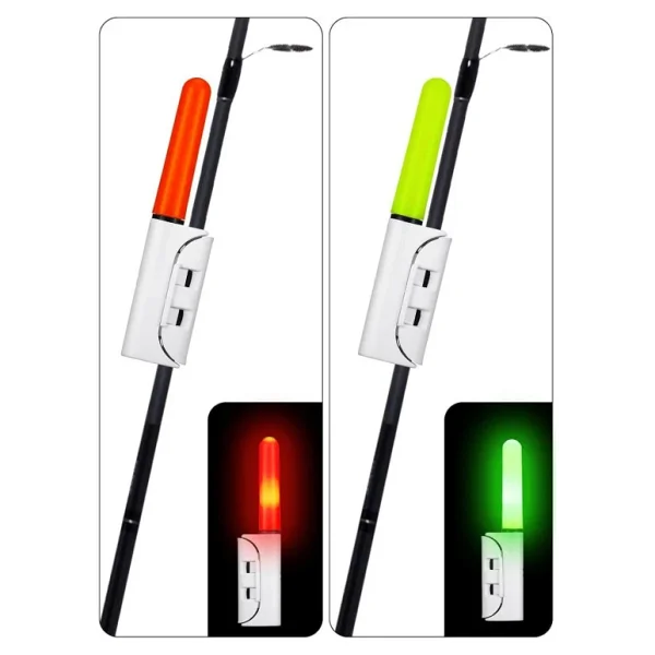 Valkyrie 2 Adet Şarjlı LED Kamış Olta Ucu Işığı Su Geçirmez USB Evrensel Uyumlu Gece Balıkçılığı - Görsel 6