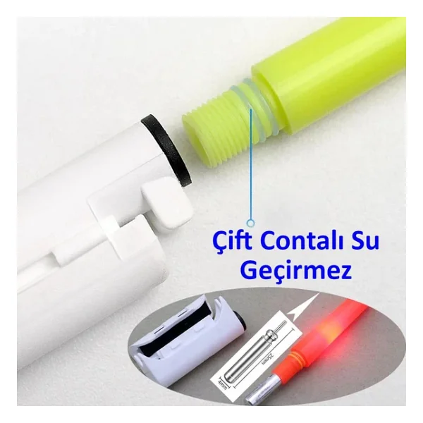 Valkyrie 2 Adet Şarjlı LED Kamış Olta Ucu Işığı Su Geçirmez USB Evrensel Uyumlu Gece Balıkçılığı - Görsel 10
