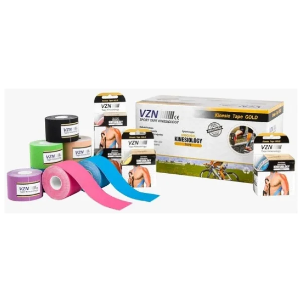 Vzn Kinesio Sport Tape - Sporcu Agri Bandi 5m X 5cm Kirmizi 4 Adet - Görsel 2