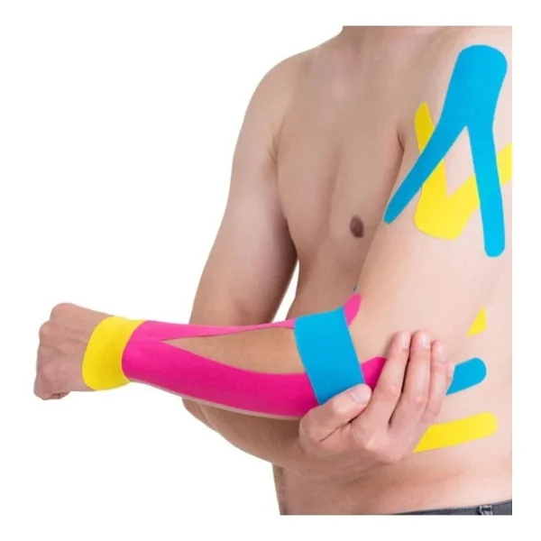 Vzn Kinesio Sport Tape - Sporcu Agri Bandi 5m X 5cm Kirmizi 4 Adet - Görsel 3
