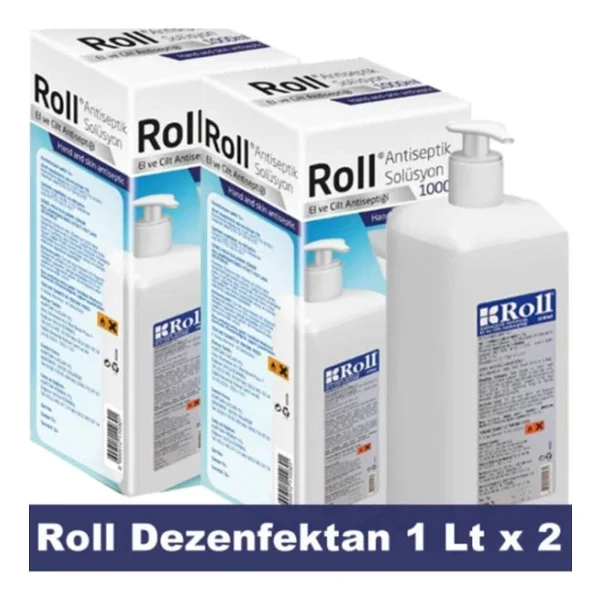 Roll Antiseptik Solüsyon 1 Lt 2'li El Dezenfektanı - Görsel 3