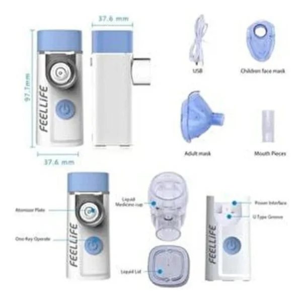 Feellife Air Pro 3 Mini Taşınabilir Şarjlı Nebulizatör - Görsel 5