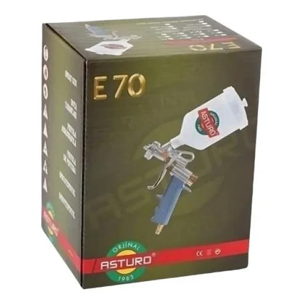 Asturo E70 1.8 Mm Üstten Depolu Boya Tabancası - Görsel 6