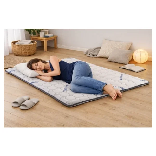 Artex Nano 5cm Sünger Şilte 100x200 Ped Yatak Şiltesi Pedi Topper Katlanabilir Katlanır Beyaz - Görsel 6