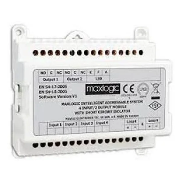 Maxlogic Ml-1318.Scı/M Akıllı Adresli Röle Kontrol Modülü, 8 Çıkışlı, Kısa Devre Izolatörlü, Marin Sertifikalı - Görsel 4