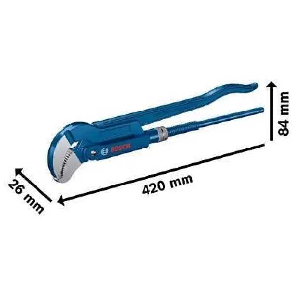 Bosch Boru Anahtarı 45° 420 Mm (W3t) - Görsel 2