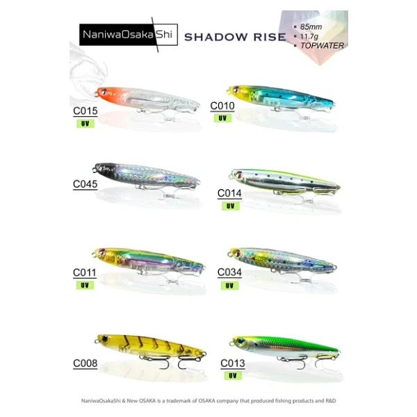 Naniwaosakashi Shadow Rise 8.5 Cm 11.7 Gr Topwater Sahte Balık - Görsel 4