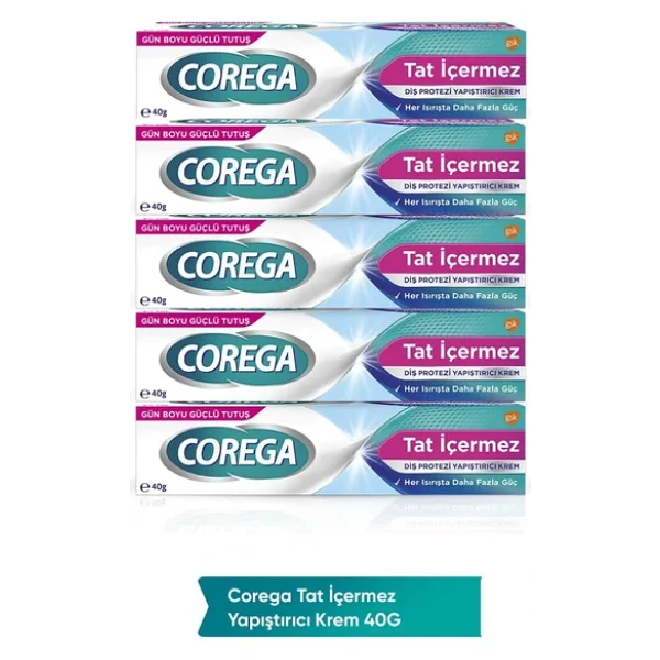 Corega Tat İçermez 40 Gr 5 Adet Protez Diş Yapıştırıcı - Görsel 6