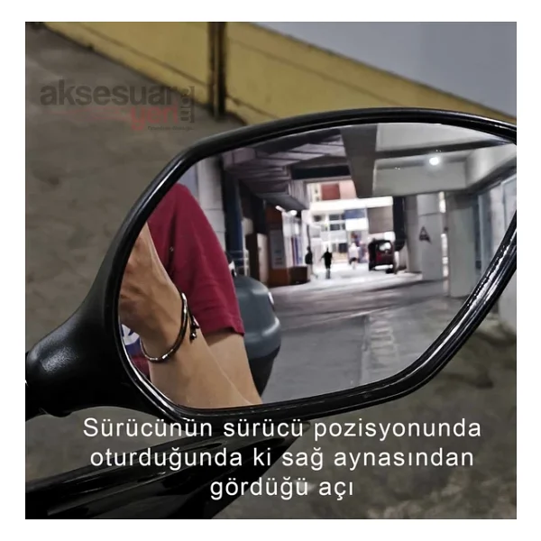 Honda Adv 350 Motosiklet Kör Nokta Aynası - 180 Derece Görüş Sağlayan Kör Nokta Aynası - Görsel 3