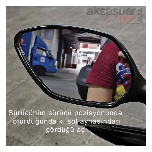 Honda Adv 350 Motosiklet Kör Nokta Aynası - 180 Derece Görüş Sağlayan Kör Nokta Aynası - Görsel 2